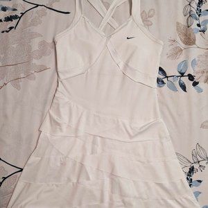 Nike Dri Fit White Tennis Dress
